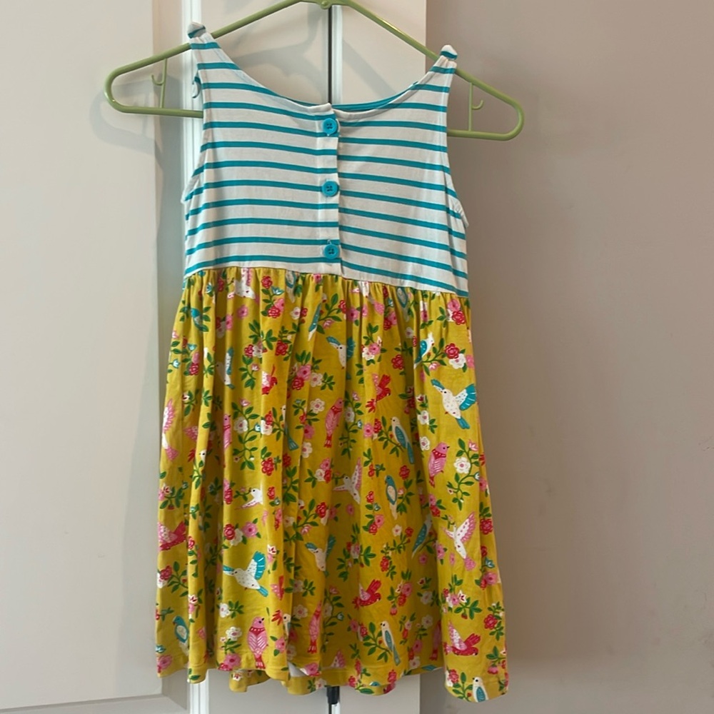Floral Striped Kids Dress